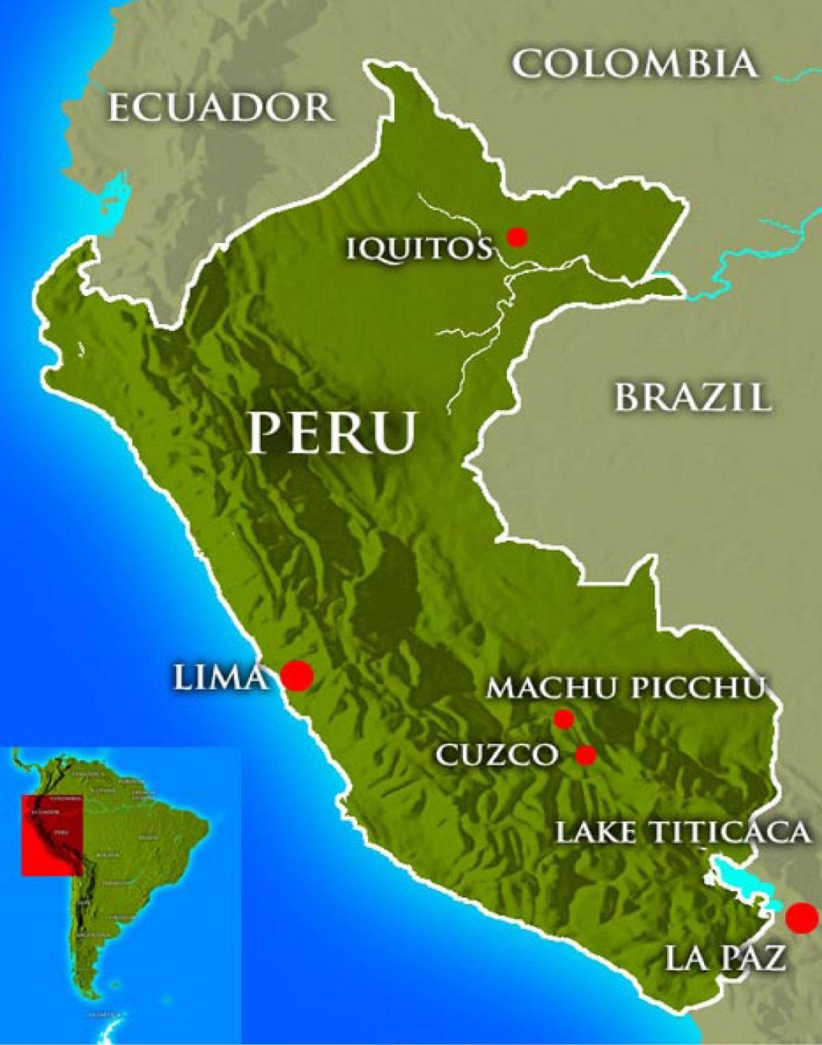 Mapa ng kabisera ng peru