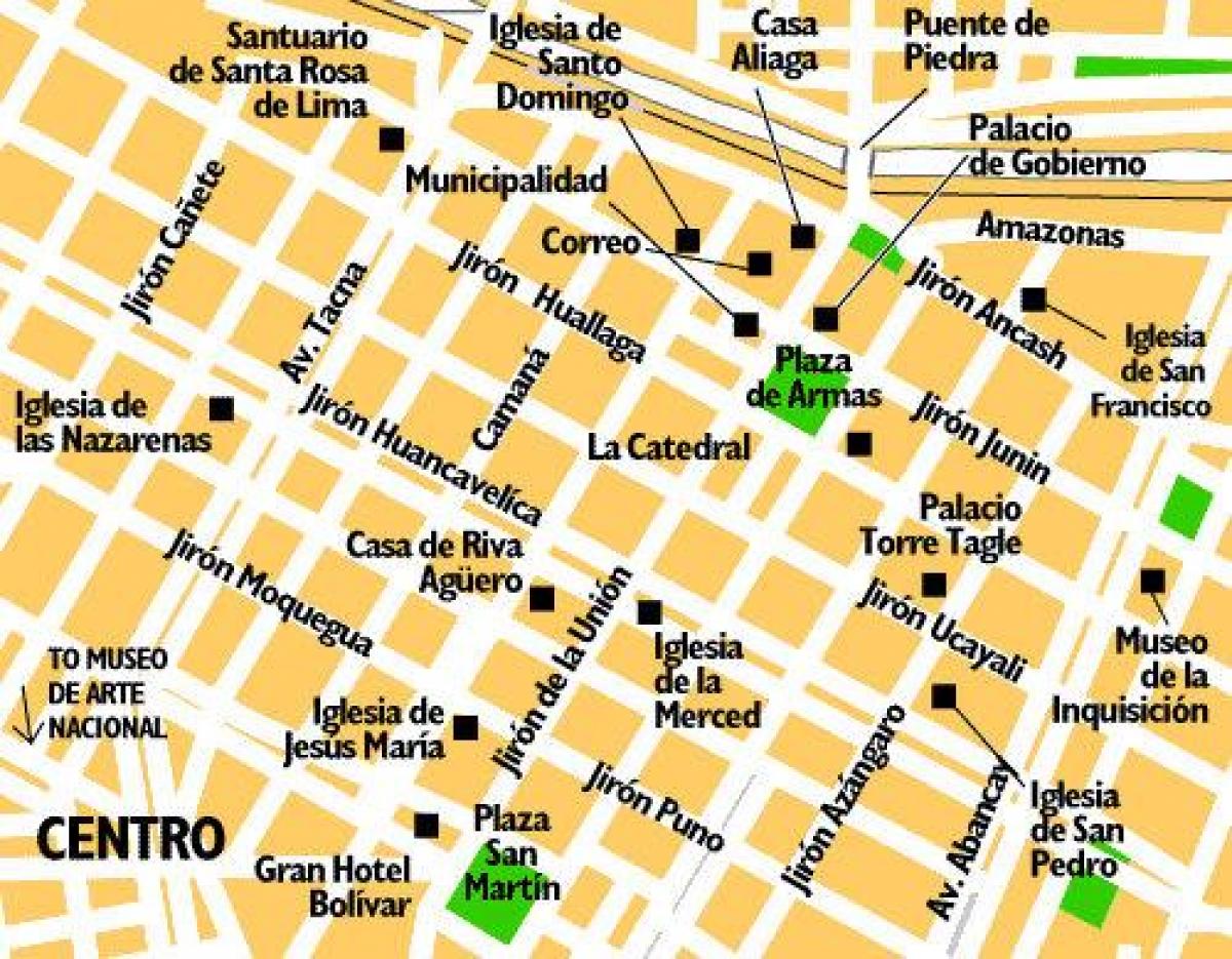 Mapa ng bayan ng Lima peru