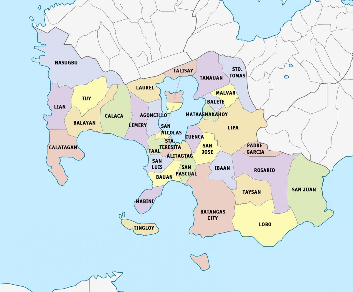 Mapa ng Lima batangas