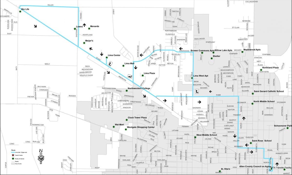 Mapa ng Lima mall
