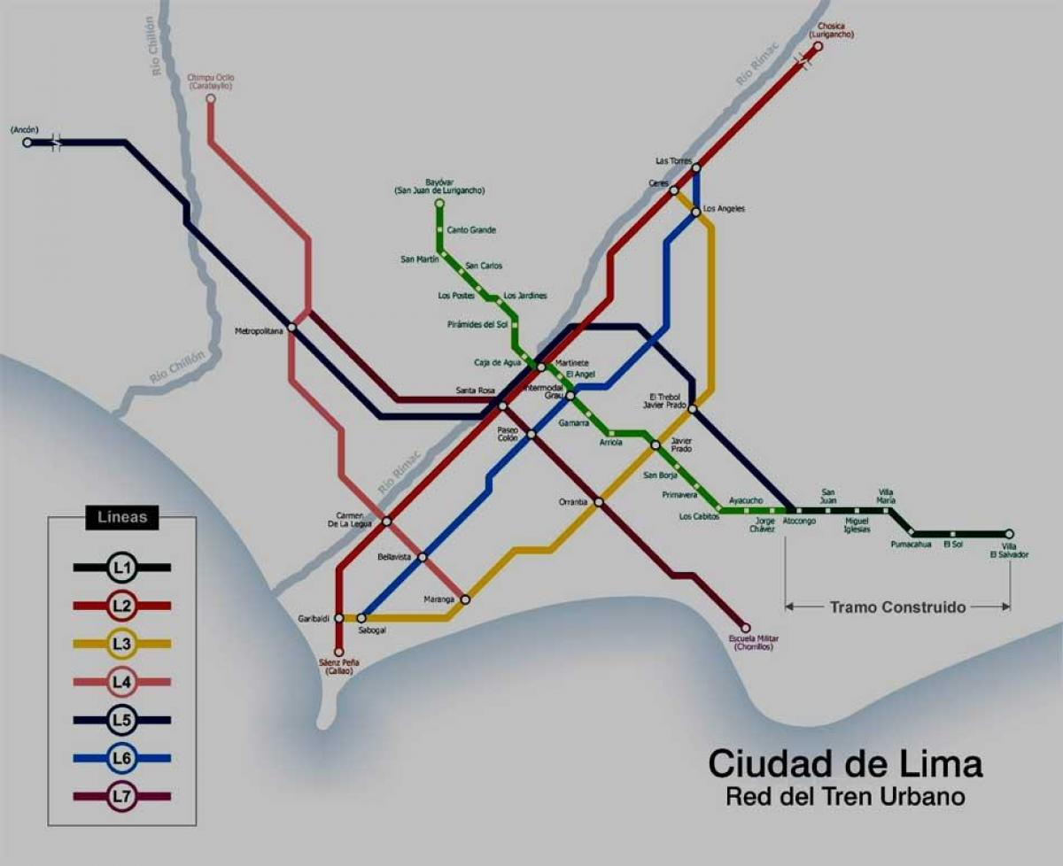 Lima peru metro mapa
