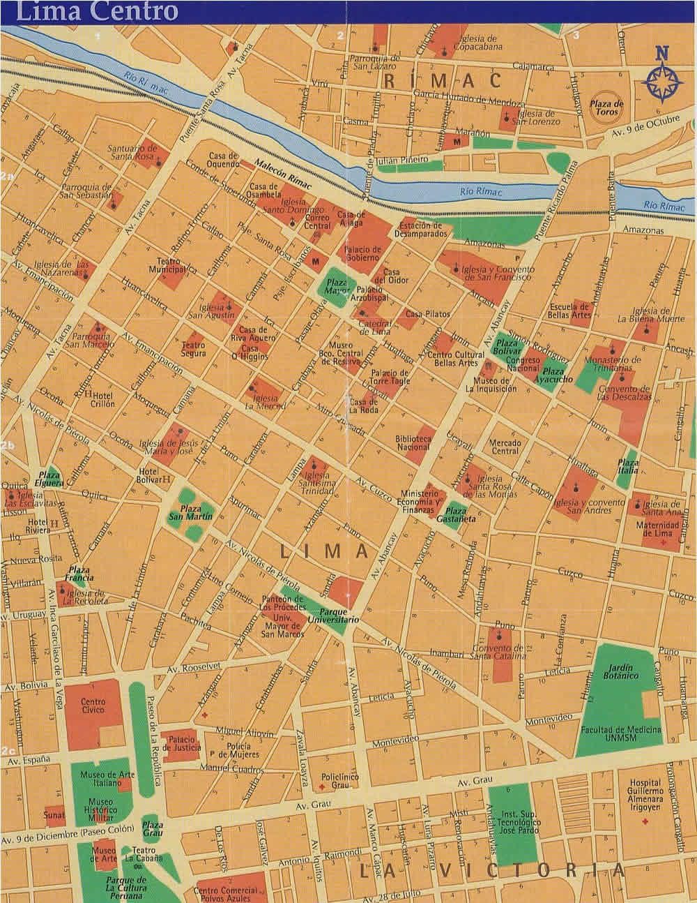 Lima peru mapa ng lungsod