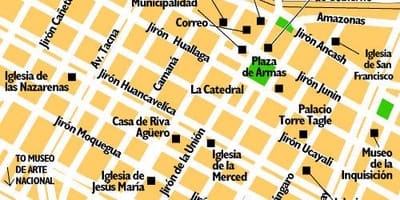 Mapa ng bayan ng Lima peru