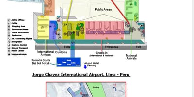 Lima airport terminal mapa