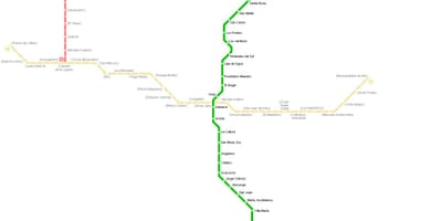 Mapa ng Lima subway 