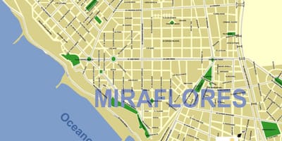 Mapa ng miraflores Lima peru